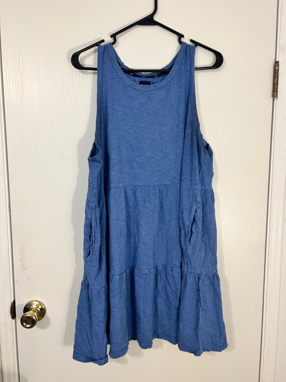 GAP Blue Tiered Sleeveless Mini Dress